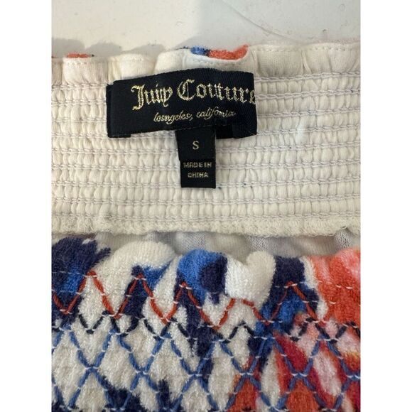 Juicy Couture Floral Terry Off The Shoulder Floral. So Beautiful ! Sz Small Y2K - Picture 4 of 5